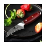 Japonský nůž na okrajování ovoce a zeleniny Dellinger Rose-Wood Damascus 70mm