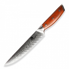 Japonský plátkovací nůž Dellinger Rose-Wood Damascus, 210mm