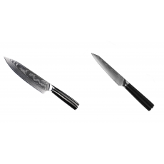 Šéfkuchařský nůž Seburo SARADA II Damascus 190mm + Kuchyňský univerzální nůž Seburo SARADA Damascus 120mm