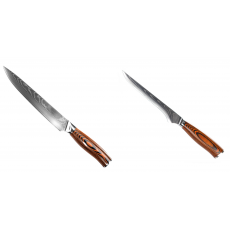 Filetovací nůž Seburo SUBAJA II Damascus 200mm + Vykosťovací nůž...