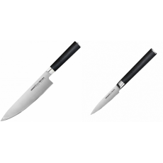 Šéfkuchařský nůž Samura MO-V (SM-0085), 200mm + Nůž na ovoce a...
