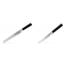 Nůž na chléb a pečivo Samura MO-V (SM-0055), 230 mm + Steakový...