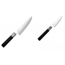 Malý šéfkuchařský nůž KAI Wasabi Black, 150 mm + Univerzální nůž...