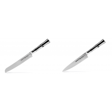 Nůž na chléb Samura Bamboo (SBA-0055), 200 mm + Univerzální nůž...