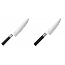 Wasabi Black Nůž šéfkuchaře KAI 200mm + Malý šéfkuchařský nůž KAI Wasabi Black, 150 mm