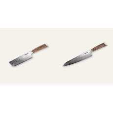 Nakiri nůž Seburo HOGANI Damascus 170mm + Šéfkuchařský nůž...