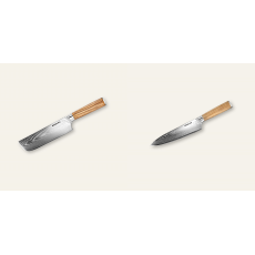 Nakiri nůž Seburo HOKORI Damascus 170mm + Šéfkuchařský nůž Seburo HOKORI Damascus 200mm