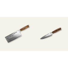 Sekáček Seburo SUBAJA Damascus 180mm + Šéfkuchařský nůž Seburo...
