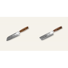 AKCE 1+1 Santoku nůž Seburo SUBAJA Damascus 175mm + Nakiri nůž...
